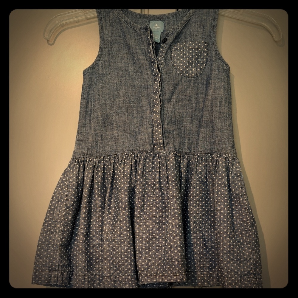 Jean White Polka Dot Dress 👗❤️